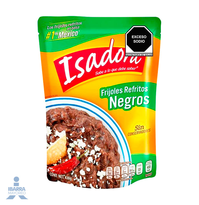 Frijol Negro Refrito Isadora 430 g