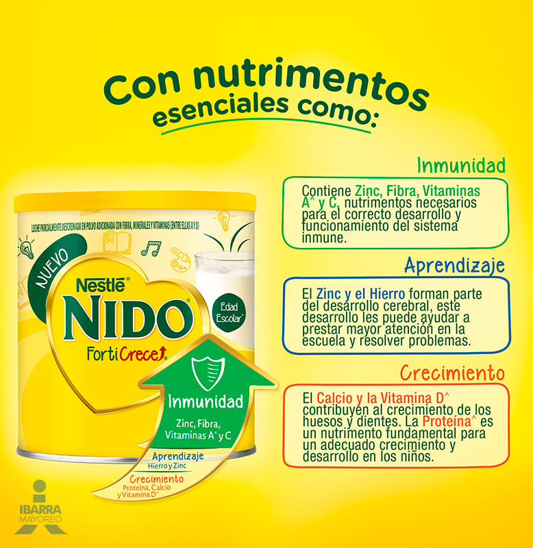 Leche Nido Forticrece Lata 1.08 kg