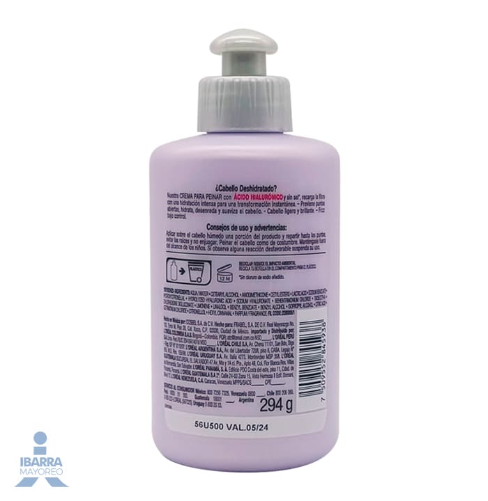 Crema para peinar Elvive Hidra Hialurónico 300 ml