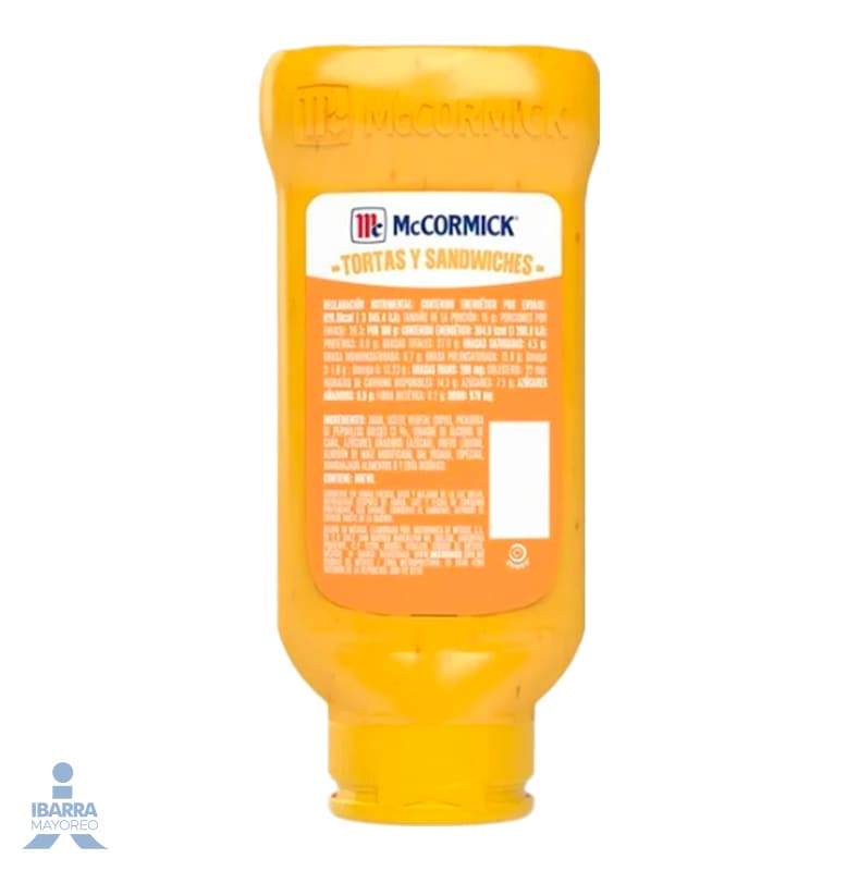 Mayonesa Aderezo McCormick Tortas y Sándwiches Squeeze 305 g