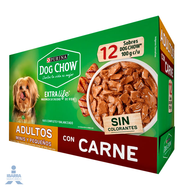Alimento Purina Dog Chow Minis y Pequeños Carne 100 g