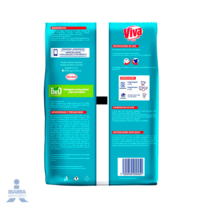 Detergente Viva Higiene 850 g