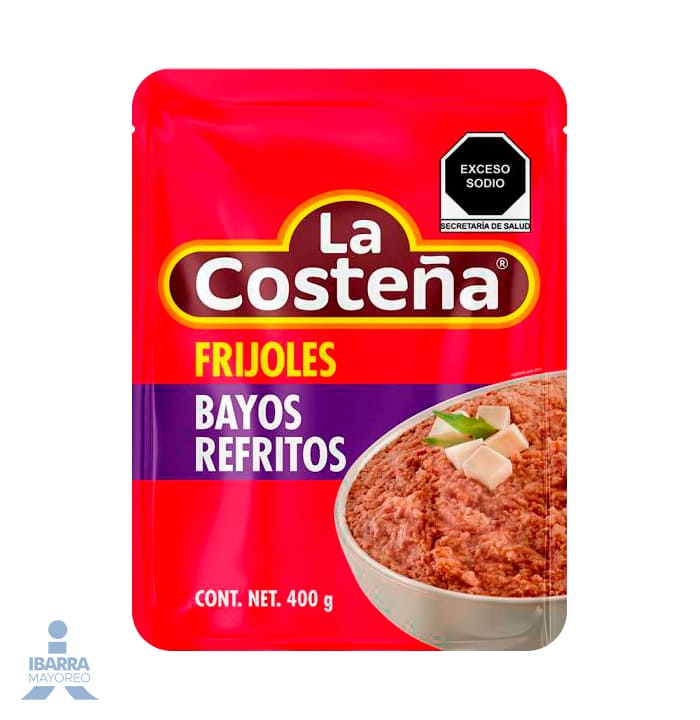 Frijol Bayo Refrito La Costeña Bolsa 400 g