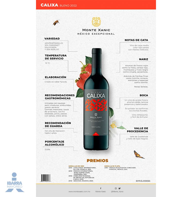 Vino Tinto Monte Xanic Calixa Blend 750 ml