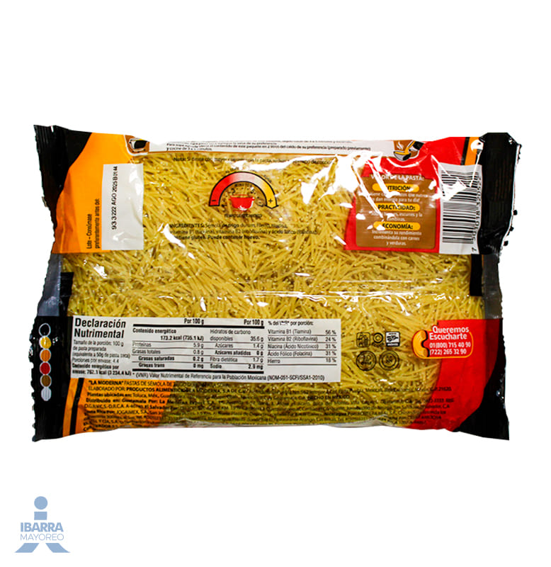 Pasta La Moderna Fideo no. 0 VA 200 g + 10% Gratis