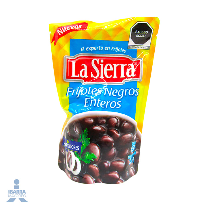Frijol Negro Entero La Sierra Bolsa 454 g