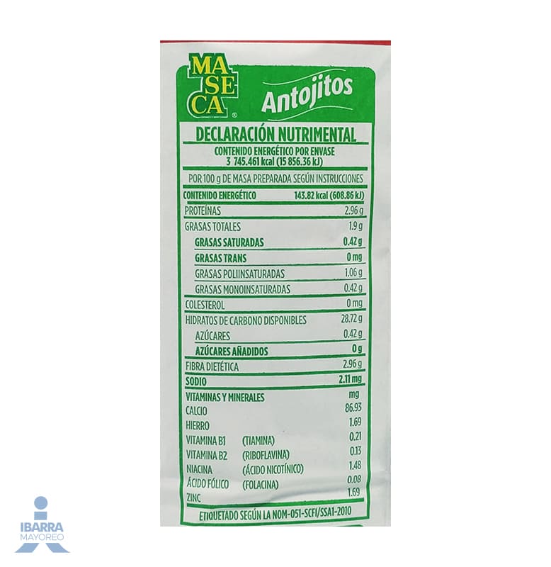 Harina de Maíz Maseca para Antojitos 1 kg 10% más