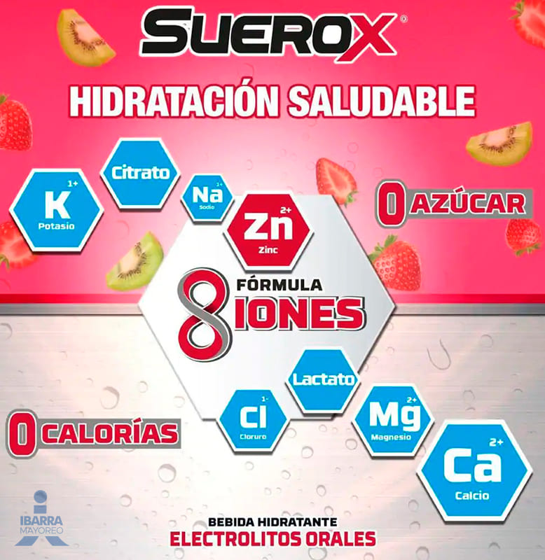 Bebida Suerox Fresa Kiwi 630 ml