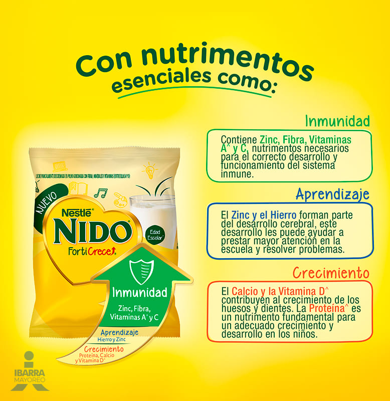 Leche Nido Forticrece Bolsa 120 g