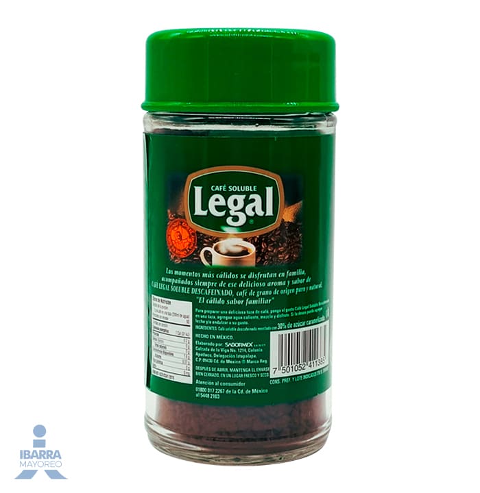 Café Legal Descafeinado 100 g