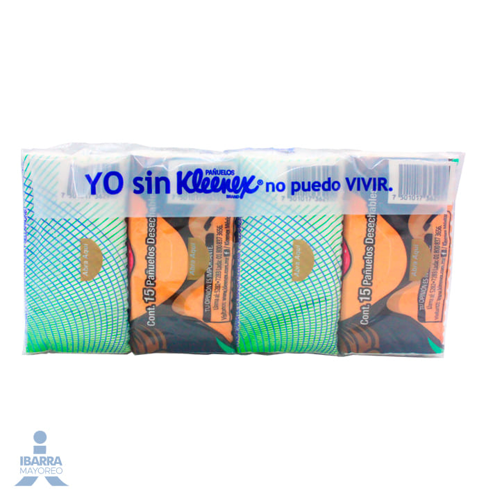 Pañuelo Kleenex Sella-Pack de Bolsillo 8 pzas.
