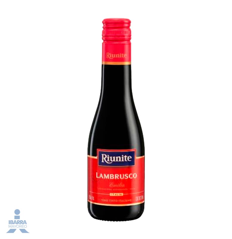 Vino Tinto Riunite Lambrusco 4/187 ml