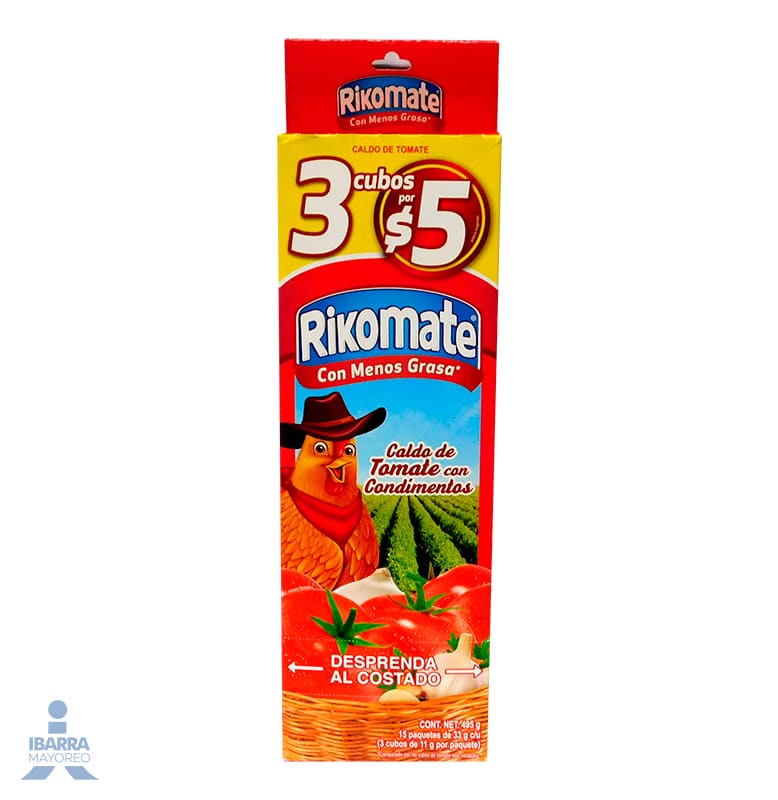 Caldo Rikomate Exhibidor 15/3 pzas.