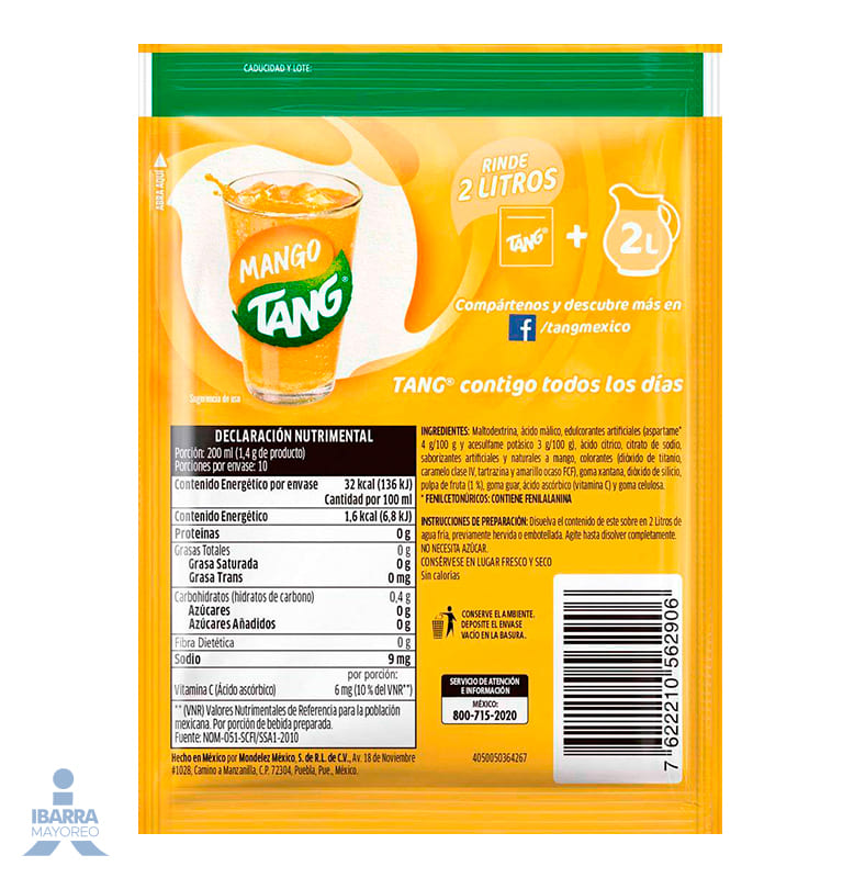 Refresco Tang Mango 14 g