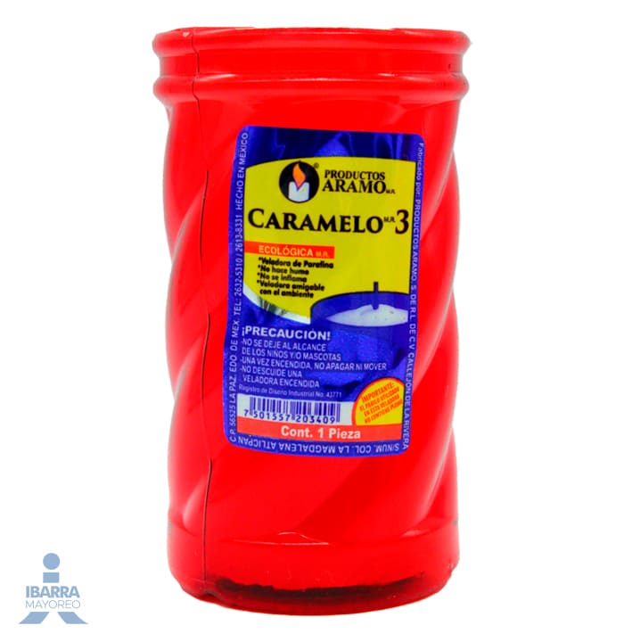 Veladora Aramo Ecológica Caramelo no. 3