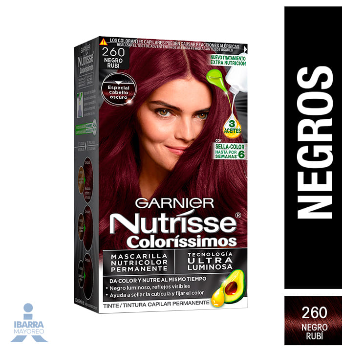 Tinte Nutrisse Negro Rubí No. 260
