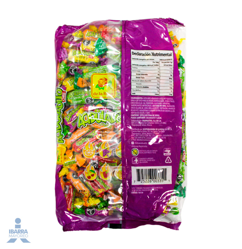 Dulce de la Rosa Suave Acidito 100 pzas.