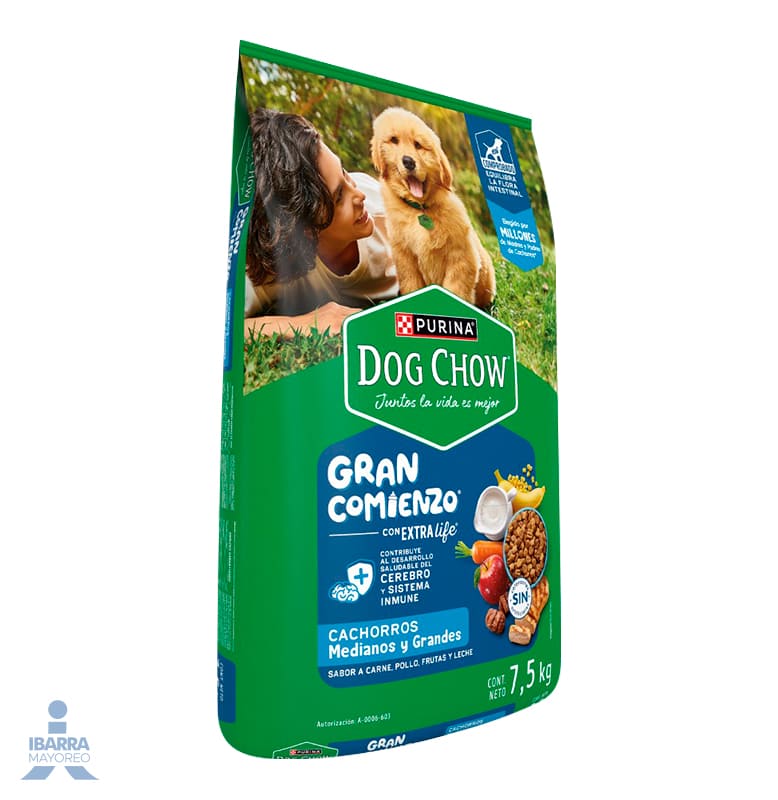 Dog Chow alimento seco cachorros medianos y grandes 7.5 kg