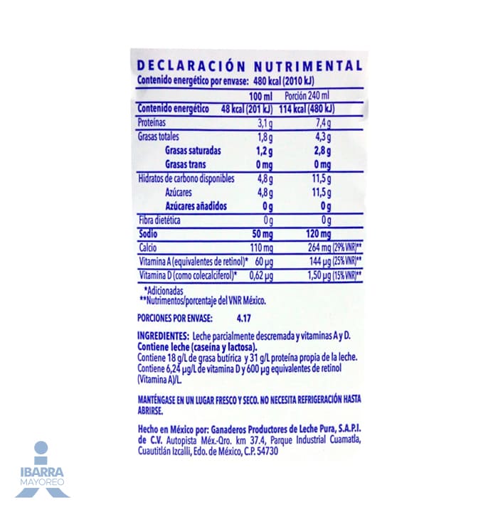 Leche Alpura Semidescremada 1 L