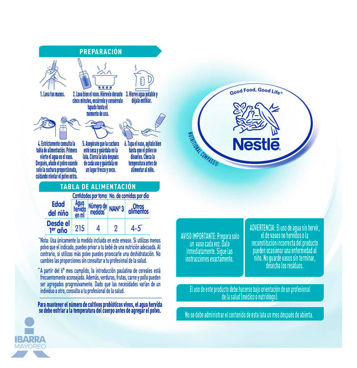 Fórmula Infantil NAN 3 OptiPro 360 g