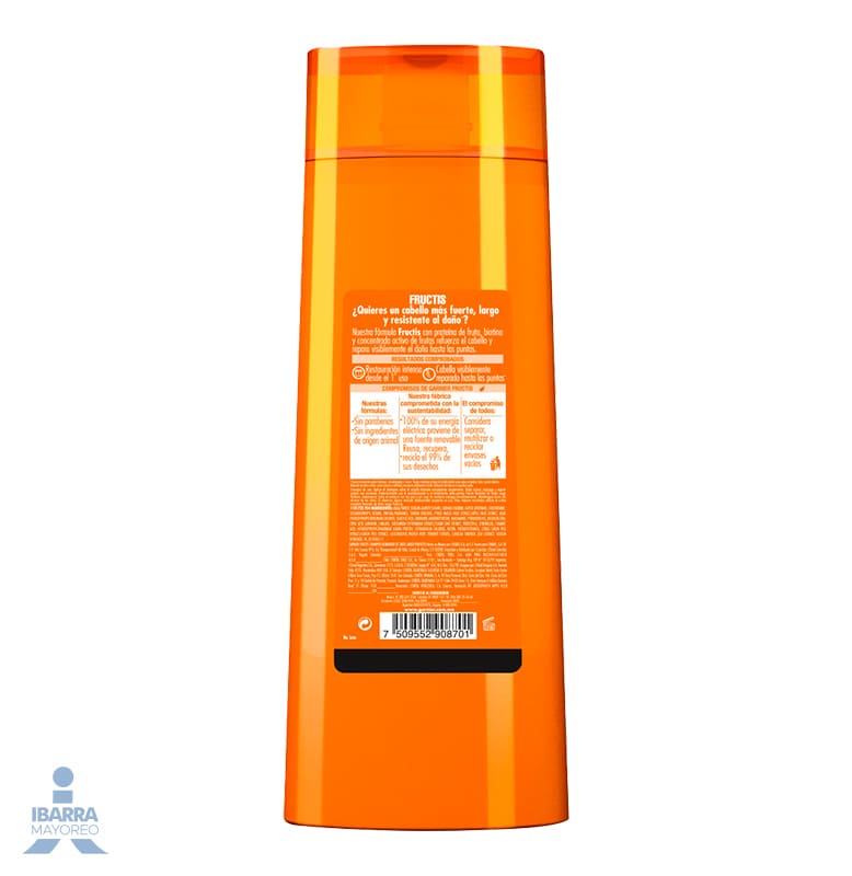 Shampoo Garnier Fructis Borrador de Daño Largo Perfecto 350 ml