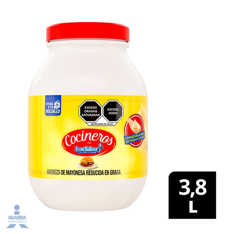 Cocineros Bon Sabor Mayonesa 3.8 L