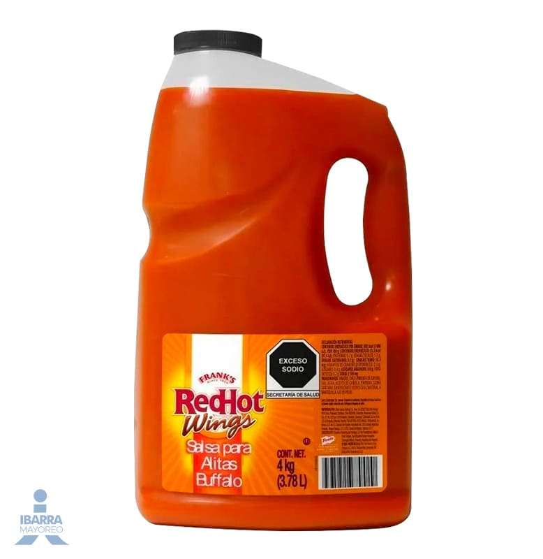 Salsa Franks Red Hot Alitas 3.78 L