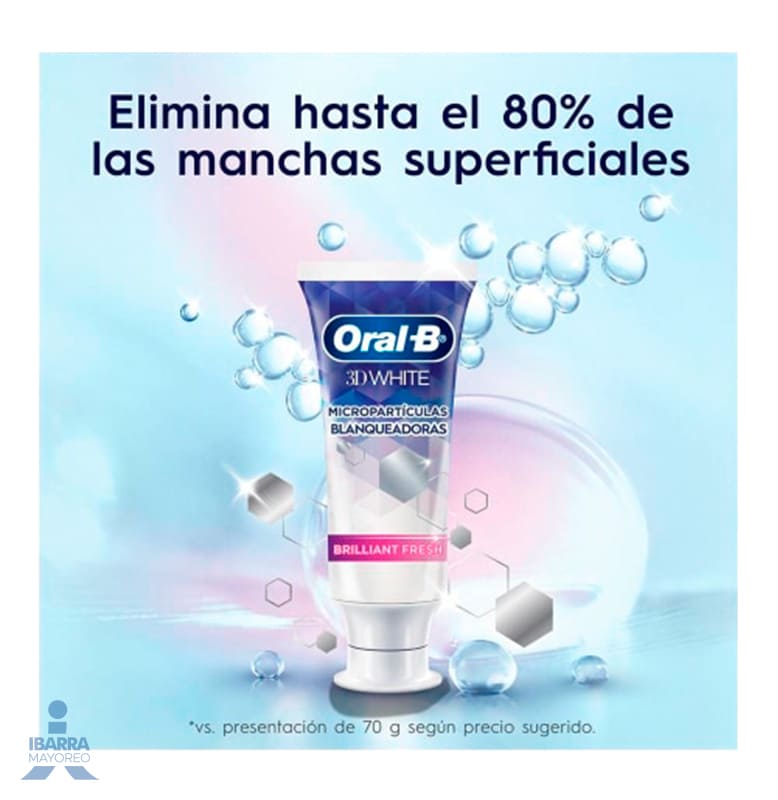 Crema Dental Oral B 3D White 53 ml