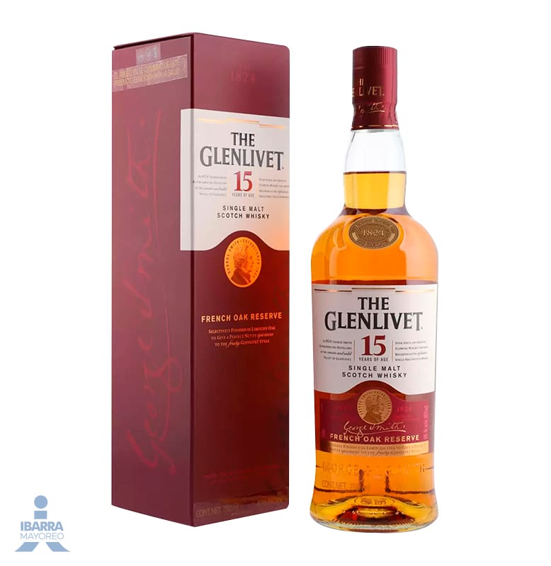 Whisky The Genlivet 15 años 750 ml