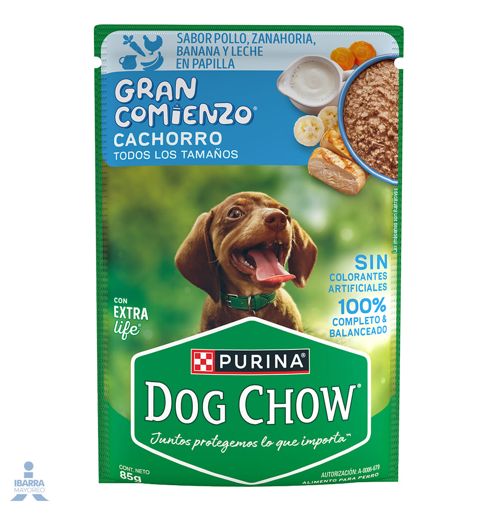 ALIMENTO PURINA DOG CHOW CACHORRO POLLO 85 GR.