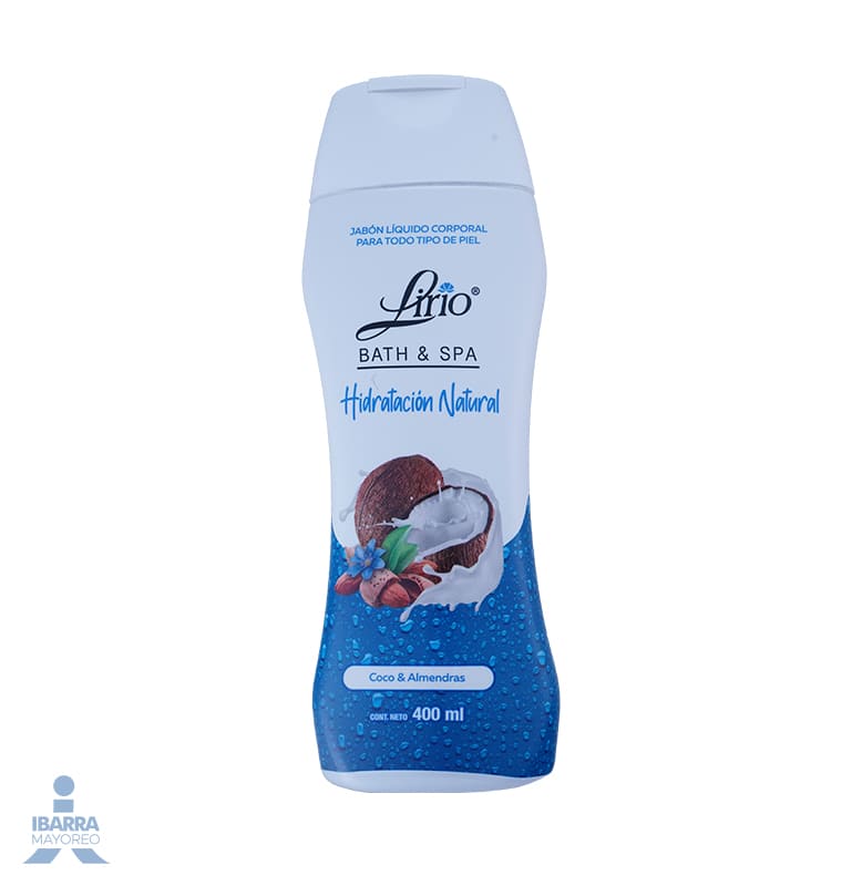 Jabón de tocador Lirio Coco y Almendra líquido 400 ml
