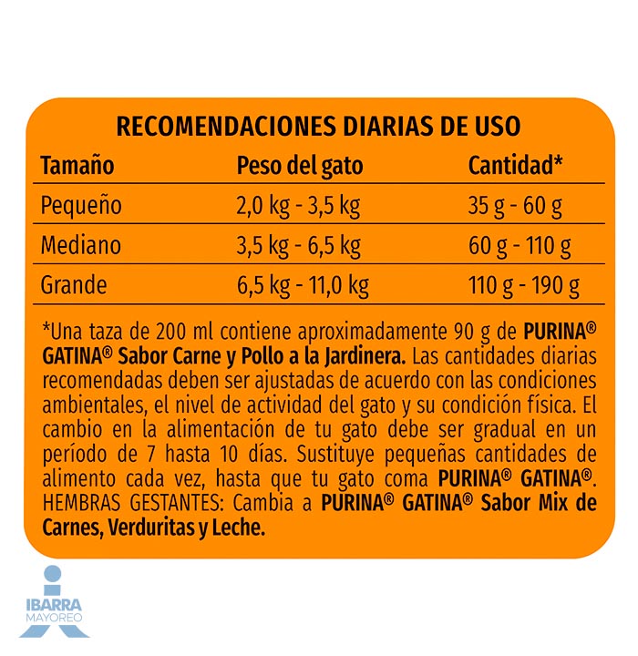 Gatina alimento seco para gatos sabor pollo a la jardinera 15 kg
