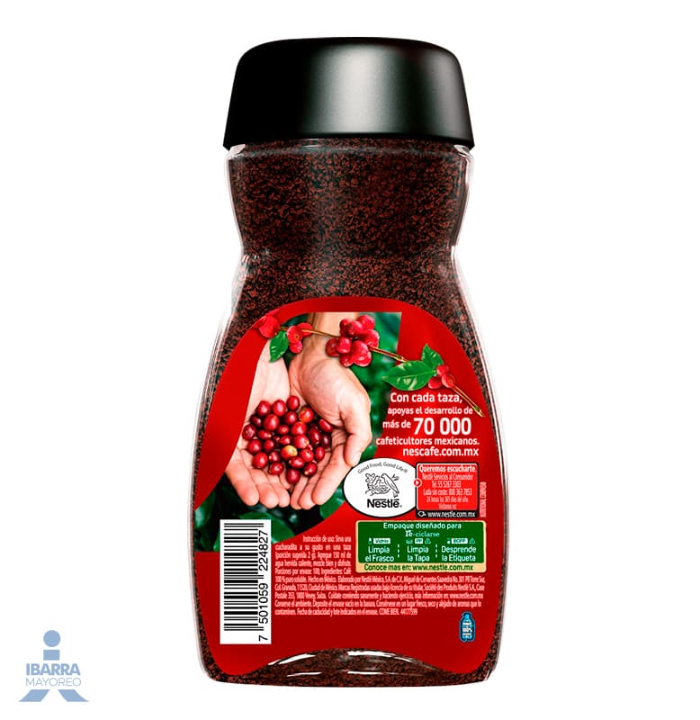 Café soluble Nescafé Clásico frasco 200 g