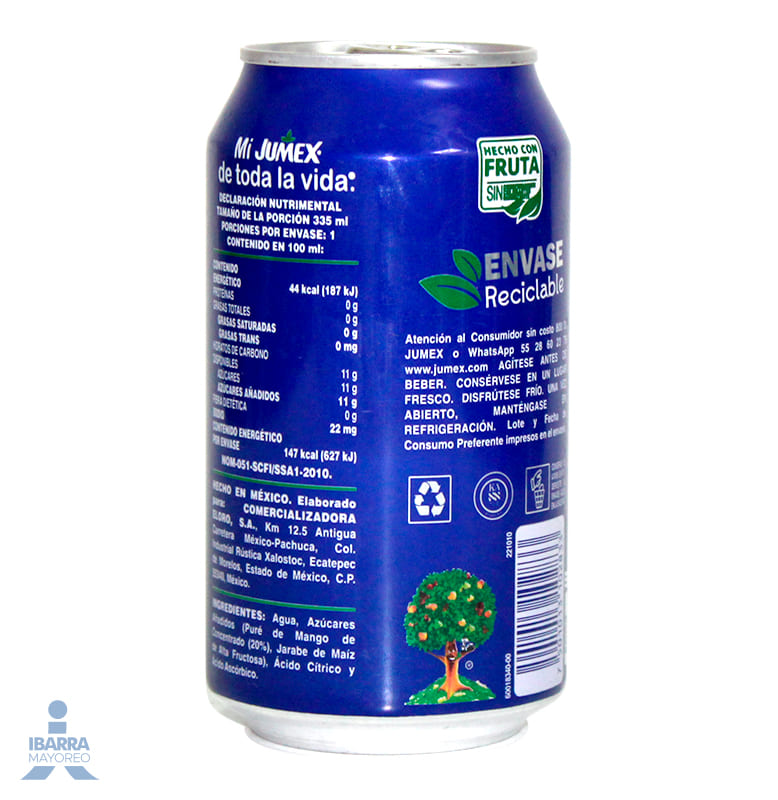 Bebida Jumex Mango Lata 335 ml