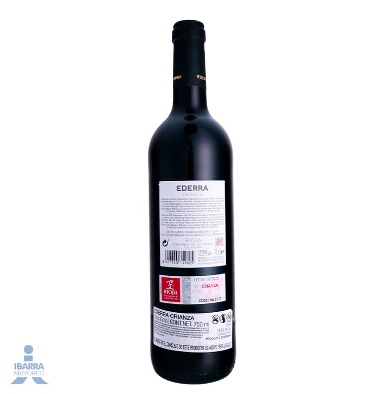 Vino Tinto Ederra Rioja Crianza 750 ml