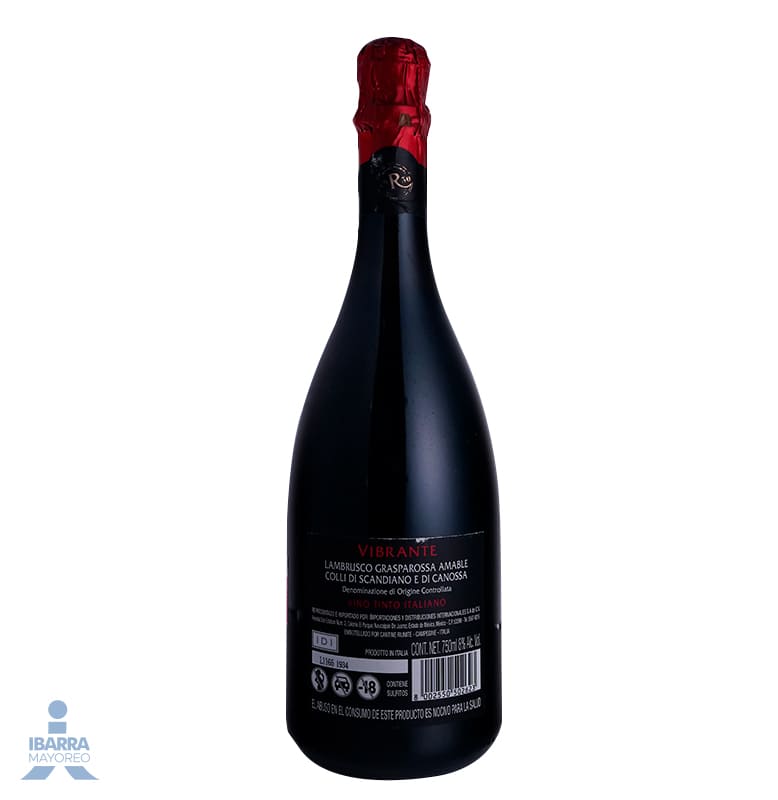 Vino Tinto Riunite Vibrante Lambrusco 750 ml