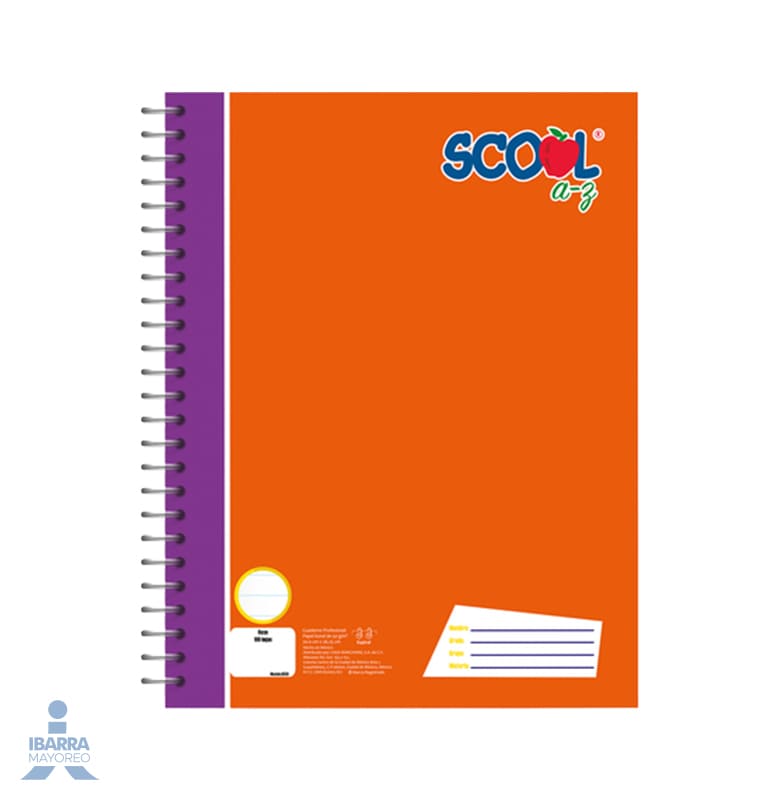 Cuaderno Scool Profesional Raya 100 hojas