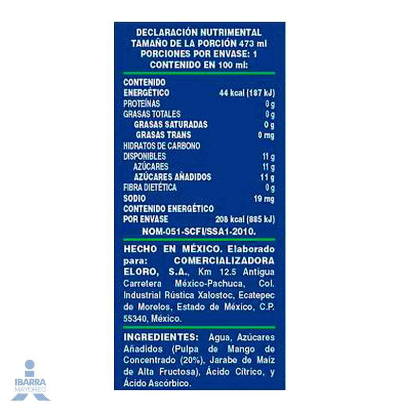 Bebida Jumex Mango Lata Botella 473 ml