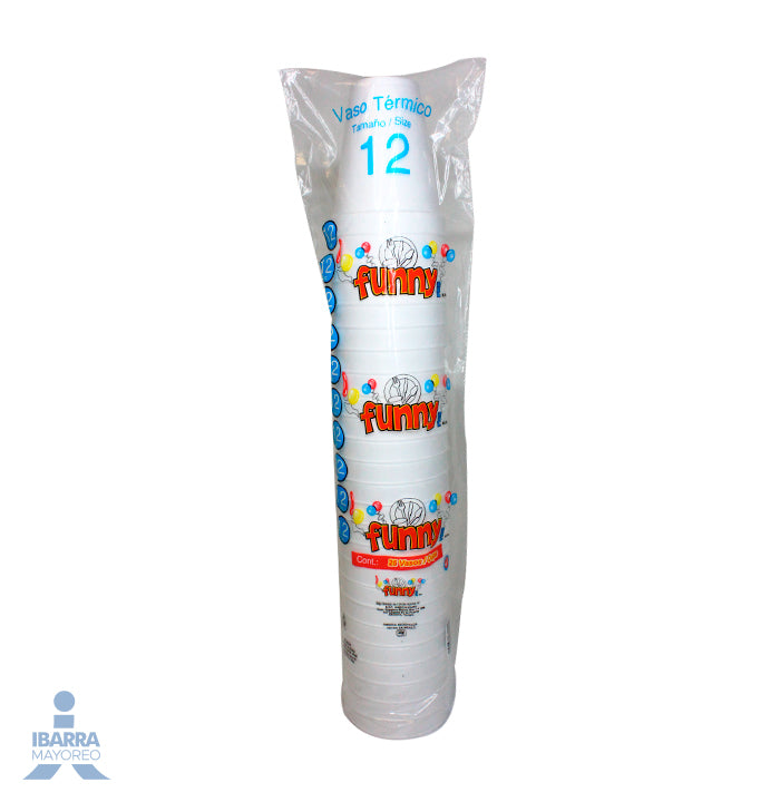 Vaso Térmico Funny Plus No. 12/355 ml 25 pzas.