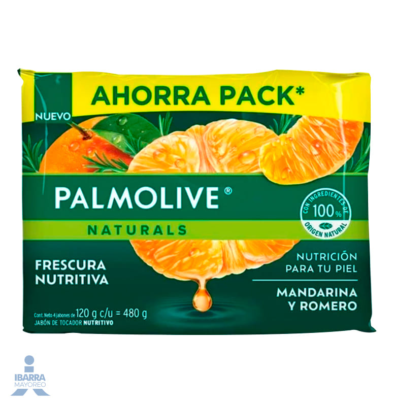 Jabón de tocador Palmolive Naturals Mandarina y Romero 120 g