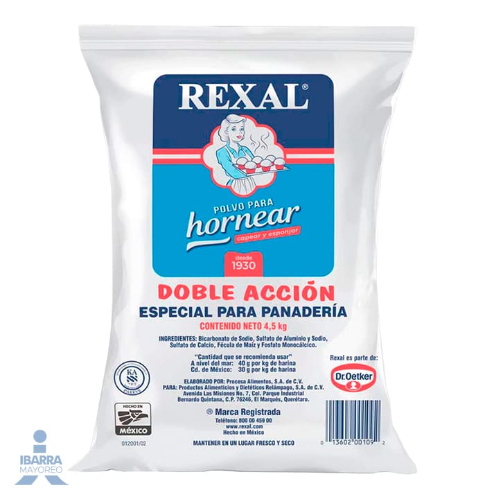 Levadura Rexal Bolsa 4.5 kg