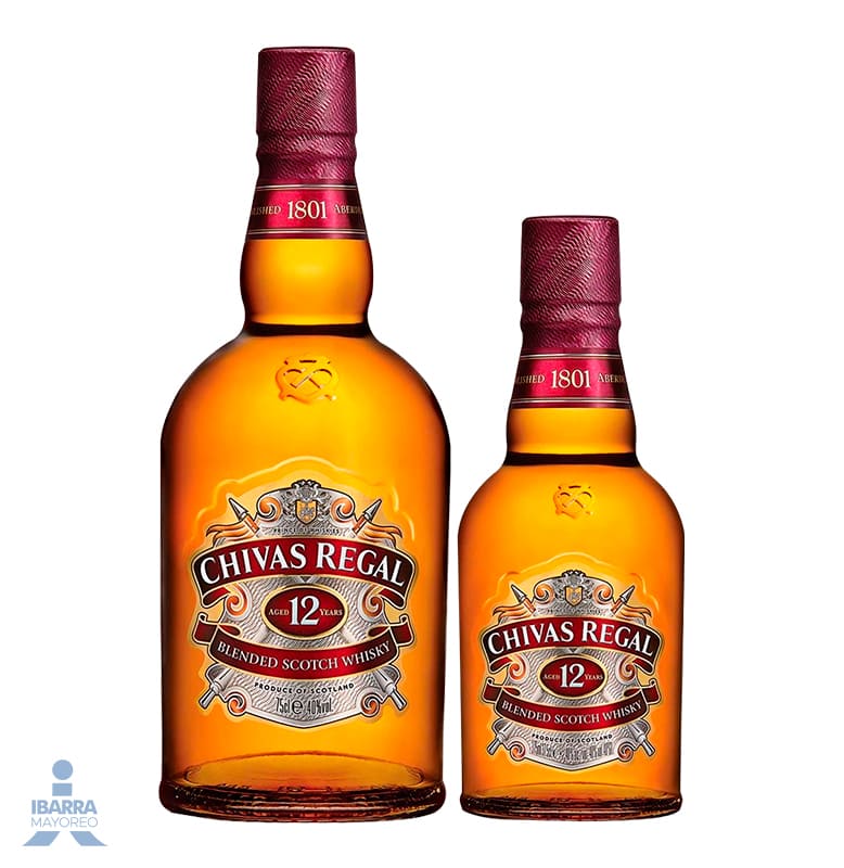 Whisky Chivas Regal 12 años 750 ml + Chivas 13 años 375 ml