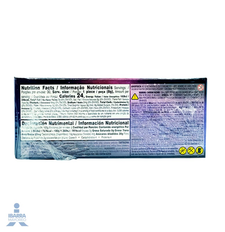 Paleta Las Delicias Luminox Alien 24 pzas.