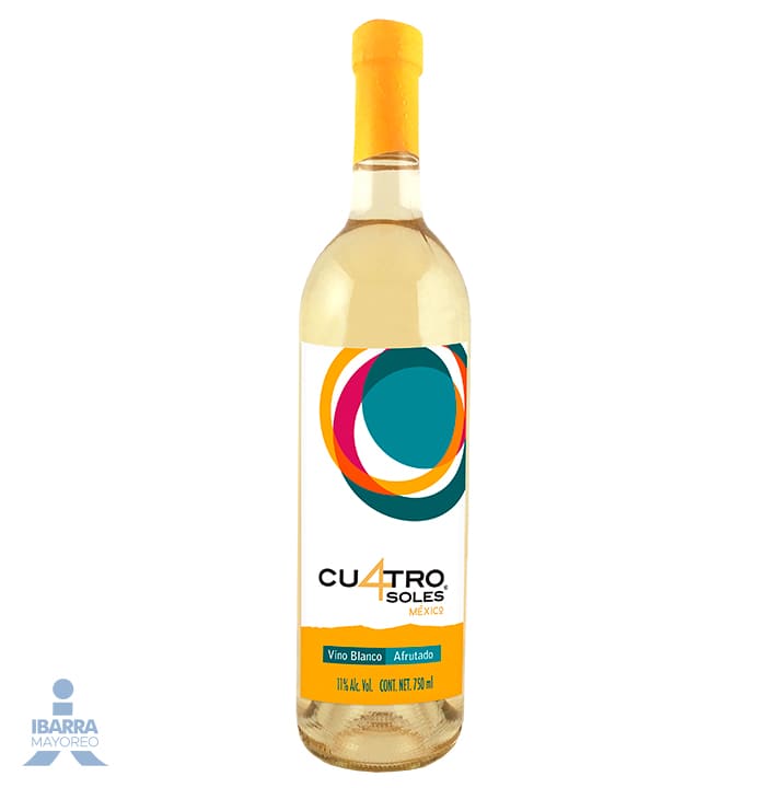 Vino Blanco Cuatro Soles Afrutado 750 ml