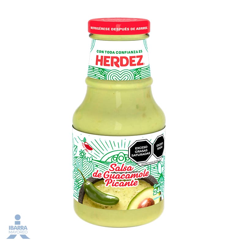 Salsa Guacamole Picante Herdez 240 g