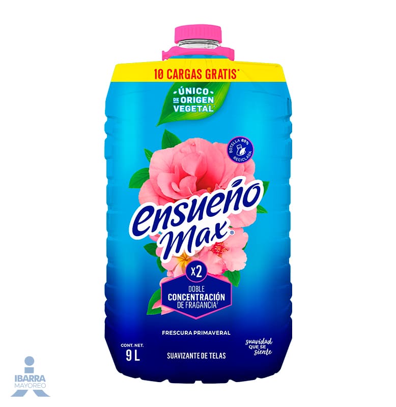 Suavizante Ensueño Max Frescura Primaveral 9 L