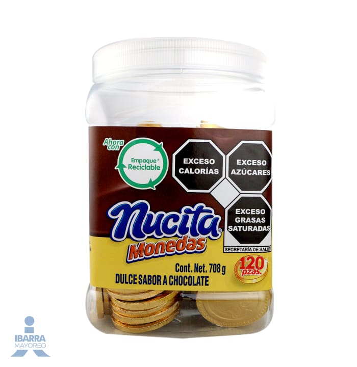 Chocolate Nucita Monedas 120 pzas.