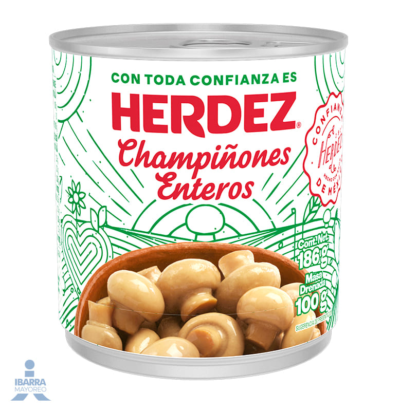 Champiñón Entero Herdez 186 g