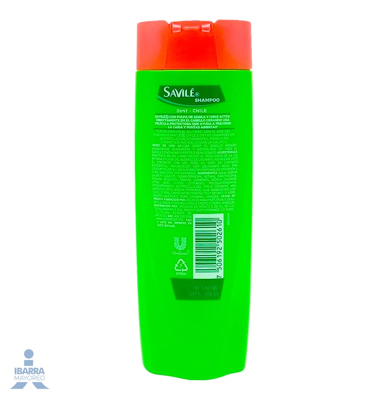 Shampoo Savilé Control Caída Crecimiento Saludable 180 ml
