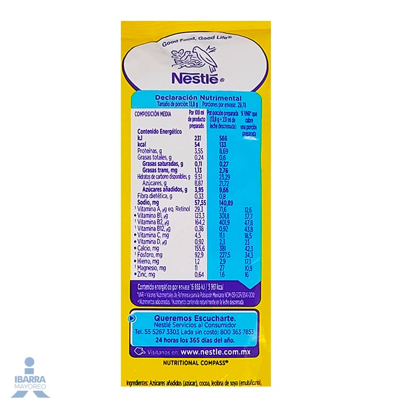 Nesquik Cacao Bolsa 357 g GRATIS 15%
